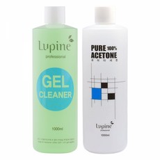 [누적판매18만병] 루핀젤크리너1000ml + [누적판매8만병] 루핀퓨어100%아세톤1000ml, 1개, 1L