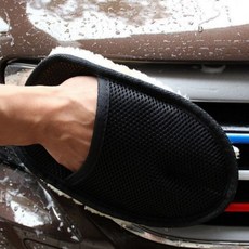 인조양모 세차거품기 장갑형 셀프세차걸레, 1개