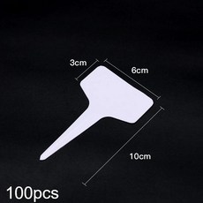 플라스틱 식물 태그 보육원 정원 라벨 야외 방수, 2. square 100pcs