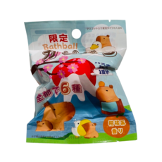 玩具總動員泡澡球，內含可愛卡通公仔，兒童泡澡趣味體驗, 卡皮巴拉, 1個