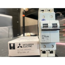 三菱 迴路保護器 NF50-SMU 2P 50A 雙極設計 家用商用電器適用 電路安全守護, 1個