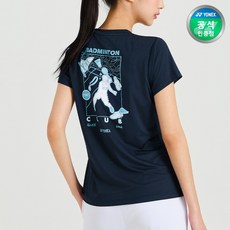 요넥스 269TR004F 여성용 배드민턴 반팔 티셔츠 이지웨어
