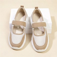 메쉬 운동화 벨크로 스트랩 메리제인 통기성 메쉬 여성 키높이 워킹화 발편한 여름 슬립온 신발 SUN071924 29