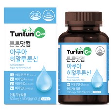 튼튼닷컴 아쿠아 히알루론산 (6개월분) - 피부 보습에 도움을 줄 수 있는 먹는 히알루론산, 180회분, 1개