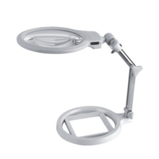 다담기 탁상용 LED 돋보기 대형 확대경 MA05 고급형, SILVER, 1개