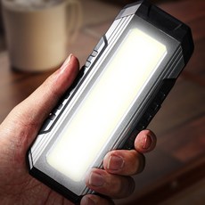 샤인 충전식 LED 캠핑랜턴 차박 작업등 감성 캠핑 조명 손전등 백패킹 랜턴, 1개, 검정