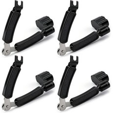 4개 세트 기타 줄 감기기 악기 전문가용 브릿지 핀 뽑기 및 자르기 3in1 다기능 피그 튜너, 4개 세트 기타 줄 감기기 악기 전문가용 브릿지 핀 뽑