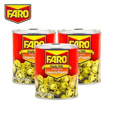 파로 나쵸 할라피뇨 슬라이스, 3개, 800g