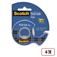 3M)스카치 벽면부착용테이프(183/19mmx16.5m), 4개, 본품(183/M320975)