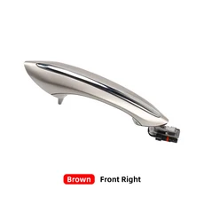 BMW 5 6 7 시리즈 F10 F07 F02 525 528 530 535 730 블랙 다크 브라운 화이트 외부 문짝 핸들 외부 문짝 핸, 01 China Mainland, 08 Brown Front Right