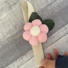 오플라 룸 뉴 플라워 커튼 클립 거실 침실 집결 수납 타이 후크 홈 텍스타일, 1개, 1. 정원에서 - 핑크 - 천 끈 스타일 / 1개