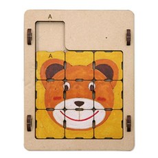 4인세트 곰돌이 퍼즐 만들기 유아 초등 간단조립 색칠활동 과학교구 모둠수업 돌봄