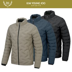 김영주스포츠 남성 무봉제 다운 패딩 점퍼 MJ102