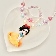 스위티영 백설 공주 목걸이 팔찌 세트