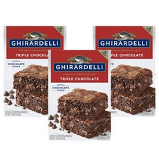 Ghirardelli 기라델리 트리플 초콜릿 프리미엄 브라우니 믹스 3.4kg, 3개