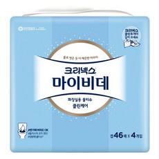 마이비데 화장실용 물티슈 비데티슈 캡형, 129g, 46매, 4개