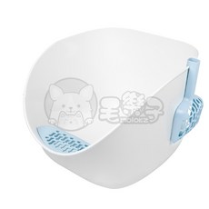 毛樂子寵物 汪喵星球 專利小白鯨砂盆 貓砂盆 貓砂鏟 落砂墊 貓砂 寵物用品, 湖水藍(限宅配), 1個