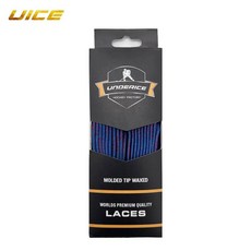 스케이트 끈 듀얼 레이어 브레이드 하키 액세서리 84/96/108/120in 스포츠 용 강화 왁스 팁 아이스 신발, 108in Blue Red