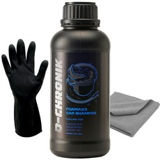 디크로닉 포맥스 1000ml 카샴푸 중성 유리막 PPF 세차샴푸 프리워시 스노우폼 폼랜스 + 타월 + 고무장갑 세트, 1세트, 1L, A-1 포맥스 카샴푸 (타월+장갑)