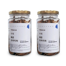 프리미엄 수제 볶은 도라지차 원물 국내산 80g 2병, 1개