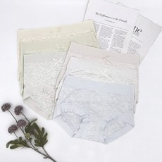 Mordenenco 莫代爾彩紗蠶絲褲底舒適內褲 貨號2039, 1個, 麻花灰,XXL