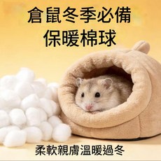 倉鼠冬季保暖棉球 柔軟親膚溫暖過冬, 1個