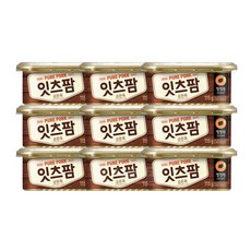 청정원 잇츠팜 순돈육 캔햄, 115g, 9개
