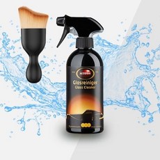 자동차 유리 세정제 차량 유리창 청소 세차 500ml 다용도 먼지 브러쉬 세트, 1개