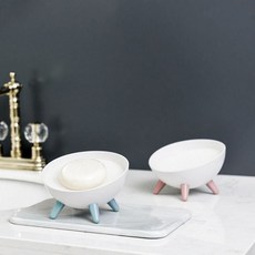 비누스탠드 원형 UFO 스펀지 빅사이즈 비누받침 비누 받침대 비누받침 비누받침대 비누거치대, 타입:그레이, ♥⊙그레이♡