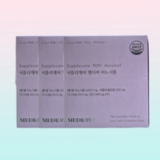 메디온 정품 서플리케어 엠디씨 이노시톨 4000mg 엽산 비타민B 153g, 30포, 3박스