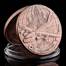 기념 주화 미국 공군 보잉 C-17 글로브마스터 II 구리 토큰 챌린지 동전 수집품, [01] 옵션1