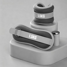 샌드백 각반 운동 달리기 훈련 댄스 손목 발목 웨이트 샌드백 2p 세트 인어미남, 1.5kg, 블랙