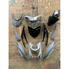 EG部品 勁戰三代 3代 水泥灰 機車車殼 (附發票), 1個, 大盾飛鏢黑