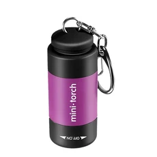 캠핑 글램핑 아웃도어 차박야외 휴대용 고강도 손전등 포켓 크기 손전등 Led 낚시 및 하이킹 조명 조명 키, 04 rple 1pc