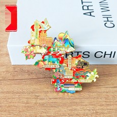 안산시 여행 기념품 마그넷 세트 한국 관광지도 굿즈