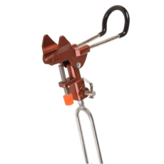 FISHHUNTER 알루미늄 지반 고정 낚싯대 받침대, 레드