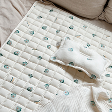 돗투돗x마롤로뜨 아기 침대패드 이불매트 신생아패드 30수 순면 유아 논슬립, 30수 순면 논슬립 패드_돗디노, 1개