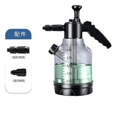 氣壓式手動噴壺 洗車泡沫專用噴水壺, 3L量杯款 帶洩壓閥 透明, 1個
