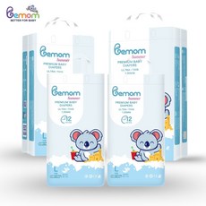 [비맘] New 런칭 BEMOM 썸머 밴드형 기저귀 신생아용 소형 중형 대형, 216매, 4단계