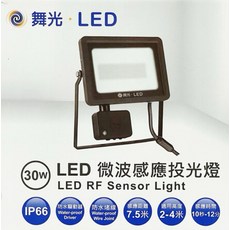 舞光 DANCELIGHT LED微波感應投光燈, 黃光30W