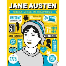 Great Lives in Graphics: Jane Austen Hardcover, Button Books, English, 9781787081116