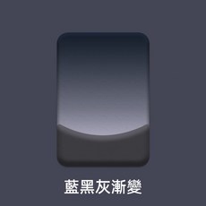 減壓護腕墊 人體工學矽膠鍵盤滑鼠墊 滑鼠護腕 電競鼠標墊, 漸變藍黑, 1個