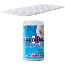 Magniflex 고탄력 매트리스 패드 인체공학적 토퍼(싱글), B: VIROBLOCK Topper, A:シングル