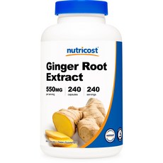 nutricost 薑根萃取膠囊, 240顆, 1罐