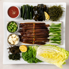 소담어반 구룡포 해풍 손질 과메기 세트 덕장직송 신선 야채 포함 진공포장 단품, 5마리(10쪽) 150g 내외 + 야채세트, 1개