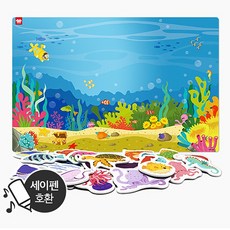 아리아띠 붙이고익히고 바닷속탐험 자석놀이교구, 1개, 24피스