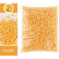 공예용 진주 비즈 플라스틱 광택 세트 3-12mm, 3mm 1000pcs, 골드 15