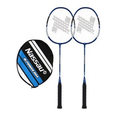 낫소 배드민턴라켓 M 파워 004 라켓 2개입 헤드커버 세트, 1개