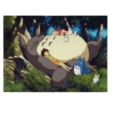 토토로 패브릭 포스터 귀여운 방꾸미기 그림 포스터 totoro fabric poster 150x130cm, 디자인2
