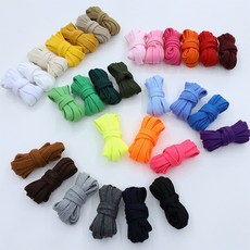 180cm 1.2cm 납짝 스트링끈 후드끈 30종 C0, 블랙, 1개